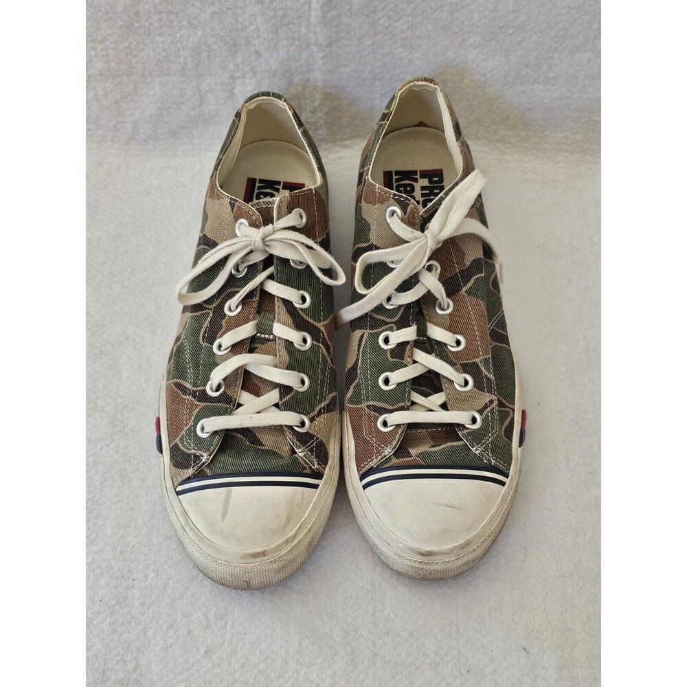 PRO-KEDS FOR J CREW ROYAL LO CAMO CANVAS SNEAKERS Size 13 - Picture 2 of 10